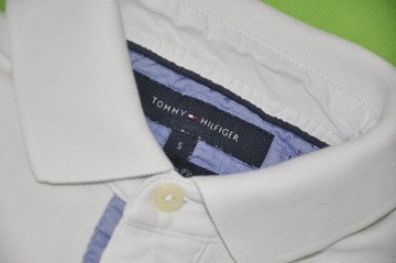 Tommy Hilfiger koszulka polo biała polówka S