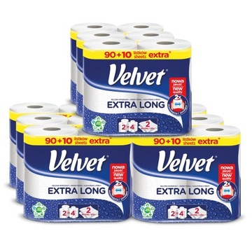 Velvet ręczniki papierowe Extra Long 9x2 rolki 100 listków