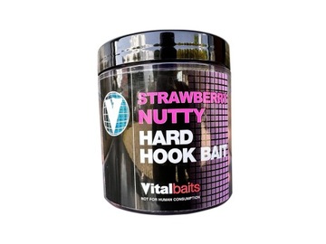 Vital Baits Hard Hook Bait Strawberry Nutty 14mm 1