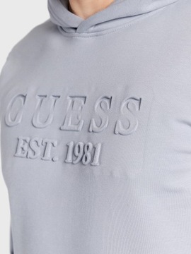 Bluza Męska GUESS Logo Nowy Model Ocieplana