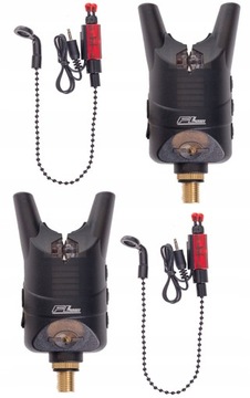 ZESTAW WĘDKARSKI 2X SYGNALIZATOR BRAŃ FEEDER LED GRUNTOWY+2X HANGER LEAD
