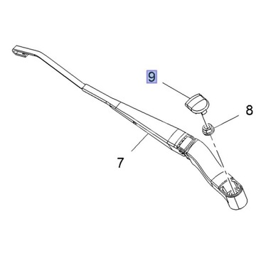 ZAŚLEPKA RAMIENIA WYCIERACZKI PRZÓD OPEL INSIGNIA