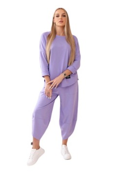 Хлопковая толстовка плюс негабаритные брюки итальянская мода