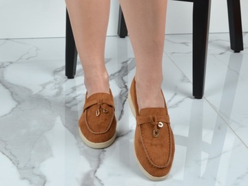 Удобные женские лоферы кожаная замшевая обувь повседневная обувь