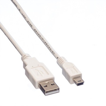 USB A 2.0 - Кабель Mini USB 1,8 м белый 480 Мбит/с