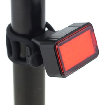 Zestaw lamp rowerowych 360lm + 100lm z funkcją STOP