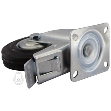 KOMPLET 4 SZT. KÓŁ fi 125 wózek regał 23STGU125