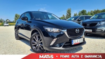 Mazda CX-3 Crossover 2.0 SKY-G 120KM 2017 Mazda CX-3 2.0benz Manual Navi LIFT kamera climatronic 100 bezwypadek Skora