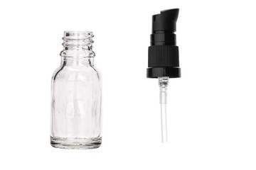 Butelka szklana bezbarwna 15 ml z pompką [2]