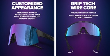 Okulary Bliz BREEZE Transparent Dark Grey NOWOŚĆ