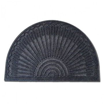 Wycieraczka Półkole Półokrągła 60x90 Ciemny Szary