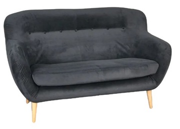 Stylowa SOFA nierozkładana obita tkaniną 2-osobowa