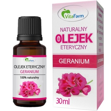 GERANIUM Naturalny olejek eteryczny 30 ml VitaFarm