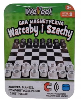 WARCABY I SZCHY GRA MAGNETYCZNA PODRÓŻNA WEVEEL