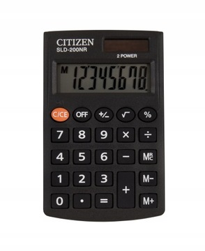 Калькулятор карманный CITIZEN SLD-200NR черный