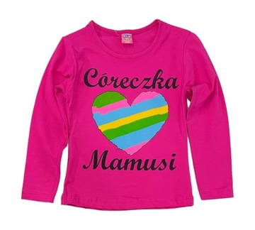 CÓRECZKA MAMUSI bluzka tshirt koszulka *128