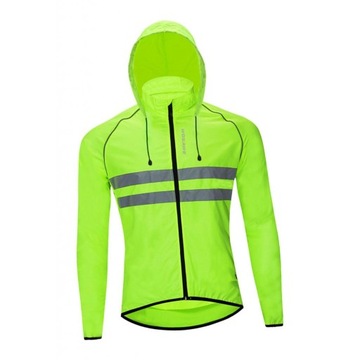 Мужская и женская велосипедная куртка высокой видимости XL
