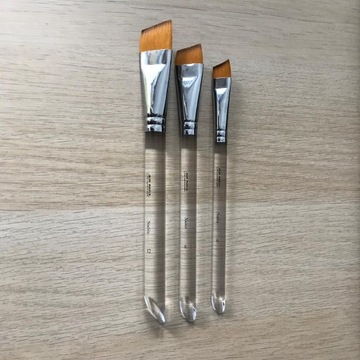 GrimMaster Nadia диагональная плоская синтетическая кисть №12.