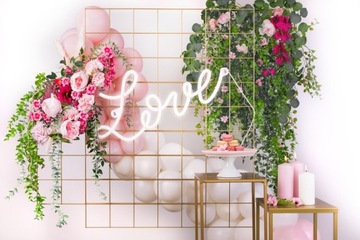 Белая светодиодная неоновая вывеска ЛЮБОВЬ ко Дню святого Валентина, свадебное УКРАШЕНИЕ