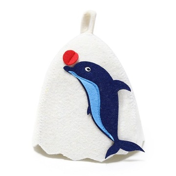 Czapka do sauny dziecięca Delfin