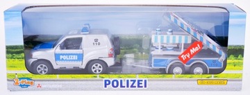 POMOC DROGOWA POLICJA Z PRZYCZEPKĄ MEATAL ŚWIATŁO