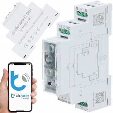 BleBox switchBoxD DIN Inteligentny przekaźnik WIFI