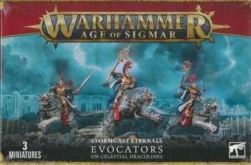 Stormcast Eternals Evocators On Celestial Dracolines