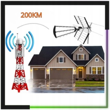 DVB-T2 COMBO MUX8 4K LTE наземная телевизионная антенна, активная с усилителем