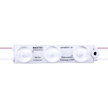 Moduł LED MAXTEC 3 1,08W 12V 6500K 12V 20 szt.