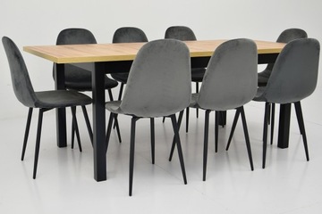 Скандинавский комплект РАЗДВИЖНОЙ СТОЛ и 8 стульев