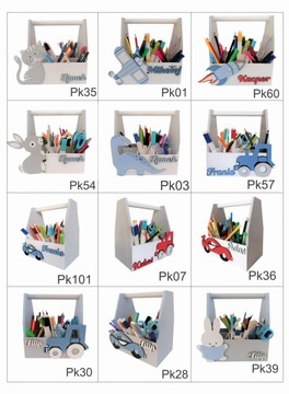 ORGANIZER NA BIURKO DLA DZIECKA Z IMIENIEM