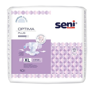 SENI OPTIMA PLUS XL pieluchomajtki dla dorosłych 10szt.