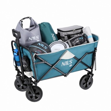 Туристическая садовая тележка для пляжного транспорта складная с ручкой 125 л