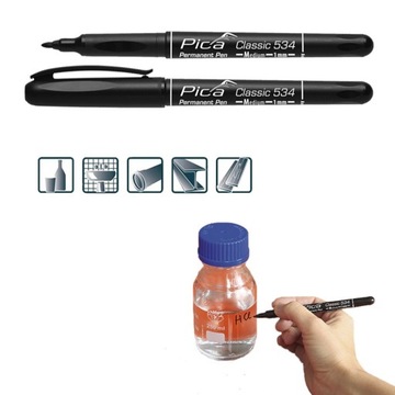 PICA Precyzyjny Marker Permanentny Czarny 1,0 mm