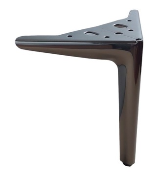 Nóżka meblowa H- 18 cm czarna nikiel Loft nowoczesna SL013