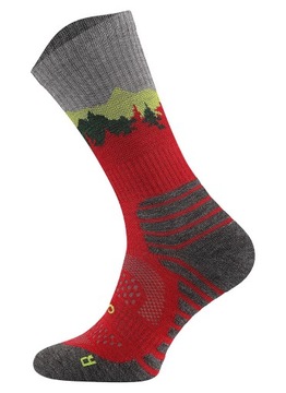 Skarpety trekkingowe FALCON TRAIL 55% wełna merino Juicy Raspberry 43-46