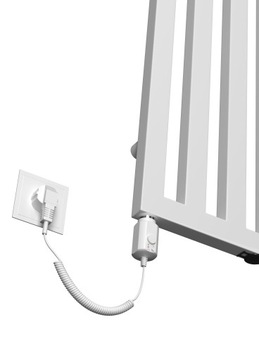 Grzejnik elektryczny LAOS 1000x520 BIAŁY+ grzałka VOLUX 600W 24h