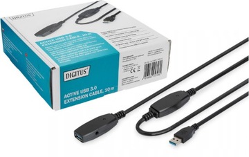 Кабель USB 3.0 A-A, активный удлинитель Digitus, 10 м
