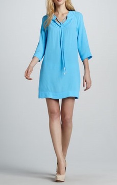 Damska błękitna sukienka Diane von Furstenberg S