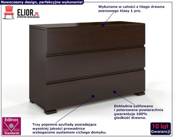 РОЗАНДР КОМОД С ДЕРЕВЯННЫМИ ЯЩИКАМИ = СОСНА