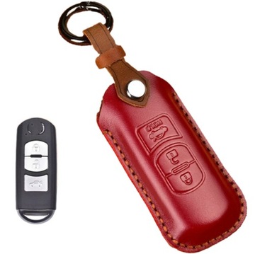 Etui pokrowiec klucz CH skóra Mazda 3 5 6 CX-3 CX-5 CX-7 CX-9 MX-5 3p cz