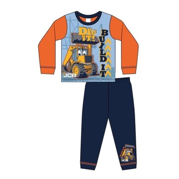 Piżama chłopcy JCB spychacz 4-5 lata 110 cm