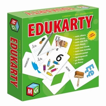 GRA EDUKARTY ZESTAW GIER EDUKACYJNYCH DOMINO PIOTR