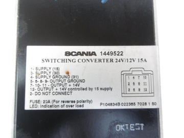 ПРЕОБРАЗОВАТЕЛЬ НАПРЯЖЕНИЯ 1449522 SCANIA