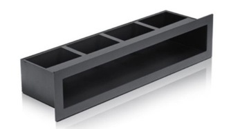 Kratka V OPEN KRVO I 700x70 czarna tunel prosty