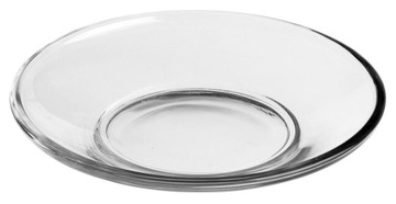 Spodki szklane talerzyki podstawki okrągłe ⌀ 11cm