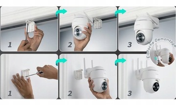 НАРУЖНАЯ СОЛНЕЧНАЯ ВРАЩАЮЩАЯСЯ КАМЕРА WIFI 1296P 32 ГБ