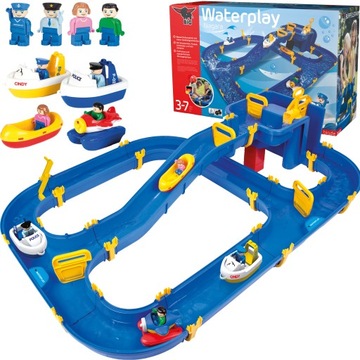 BIG DUŻY TOR WODNY WATERPLAY NIAGARA ZABAWA WODĄ 4 FIGURKI ŁÓDECZKI 41 EL