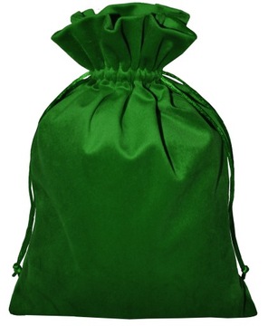 Велюровый подарочный пакет бархат 21х30см оранжевый декор