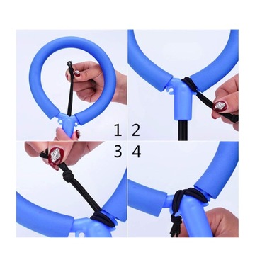 ХУЛА-ХОП ДЛЯ ДЕТЕЙ СКАЛАВКА ДЛЯ СКИППЕРА С СВЕТОДИОДНОЙ НОГОЙ СКЛАДНАЯ СИНЯЯ